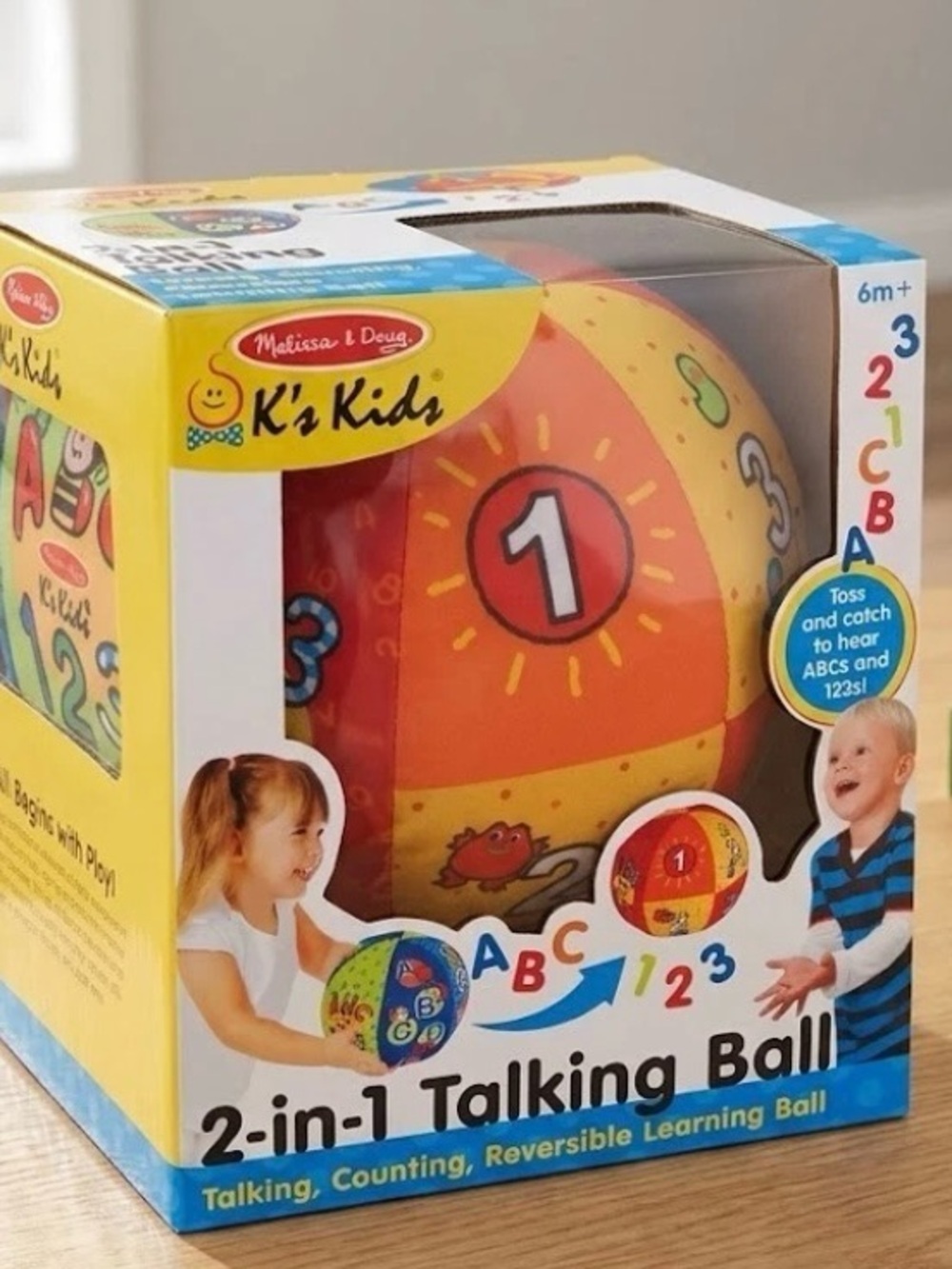 Melissa & Doug K's Kids  2-in-1 Talking Learning Ball